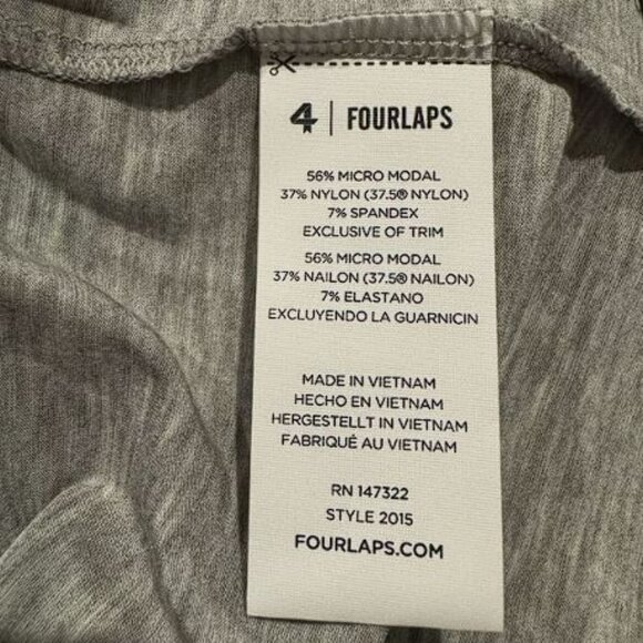 Four laps surge tank grey heather Sz XXL - Picture 6 of 6